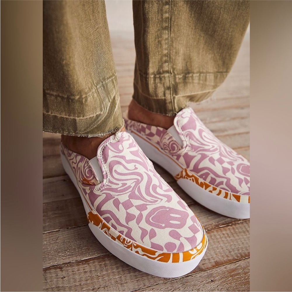 Vans Stacked Mule, Wavy Daze pattern